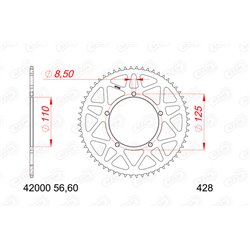 Corona AFAM aluminio 42000-56 Dientes