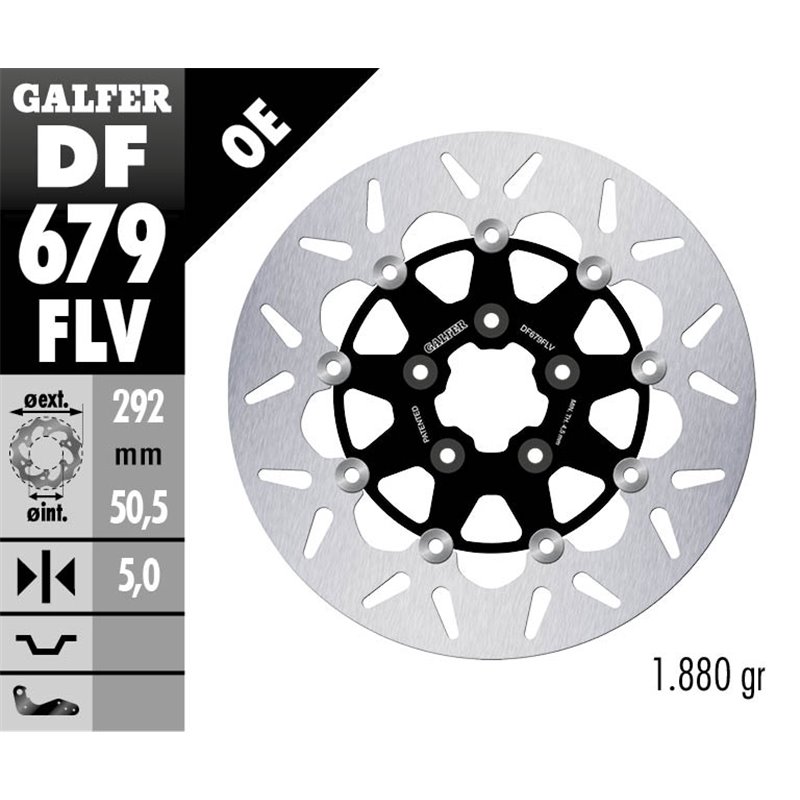 Disco freno Galfer DF679FLV