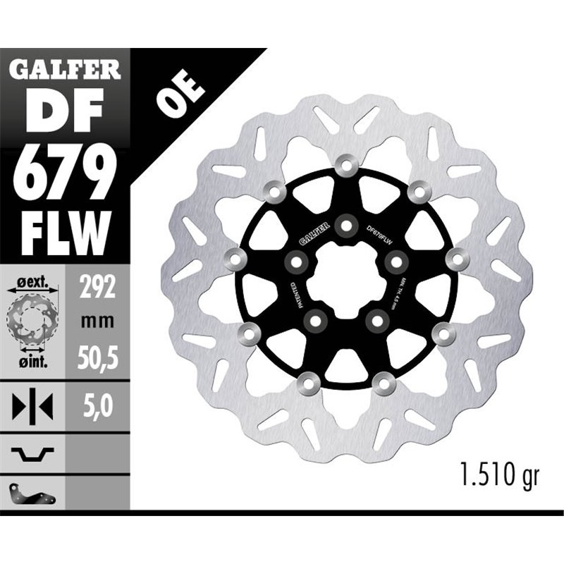 Disco freno Galfer DF679FLW