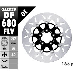 Disco freno Galfer DF680FLV