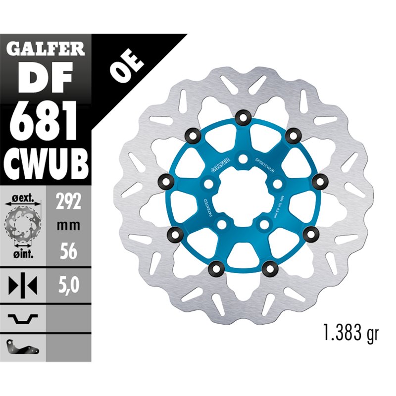 Disco freno Galfer DF681CWUB