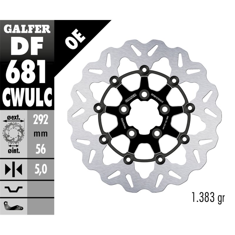 Disco freno Galfer DF681CWULC