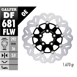 Disco freno Galfer DF681FLW