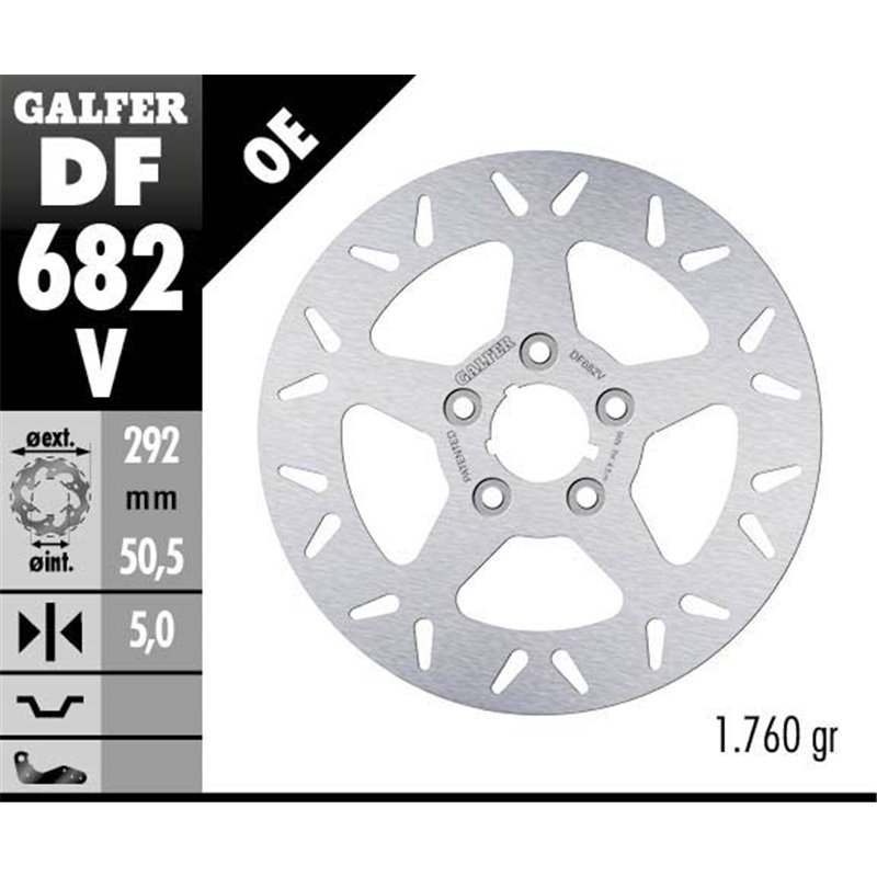 Disco freno Galfer DF682V