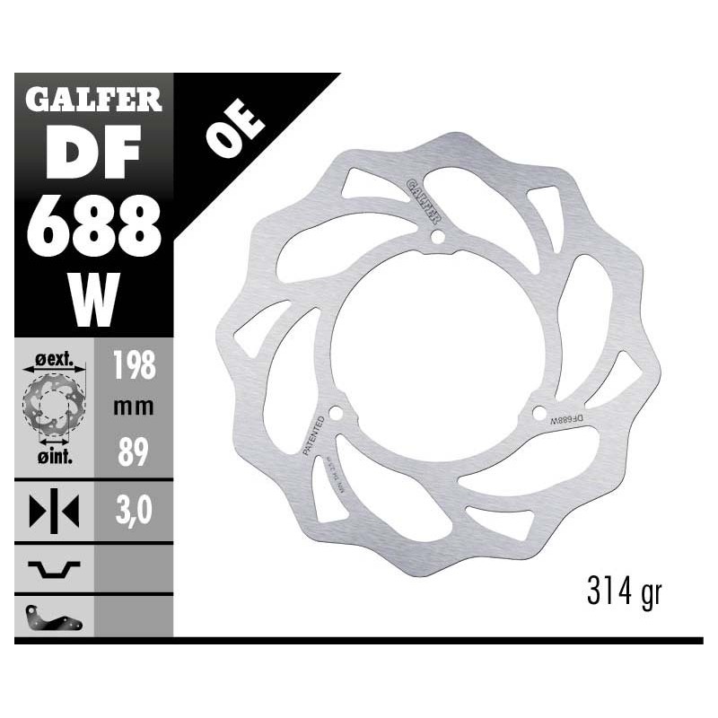 Disco freno Galfer DF688W