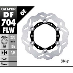 Disco freno Galfer DF704FLW