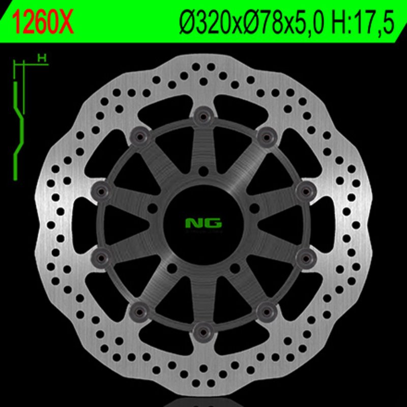 NG BRAKE DISC 1260XG