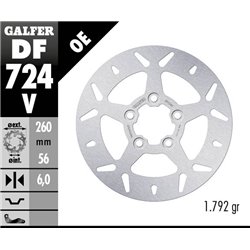 Disco freno Galfer DF724V