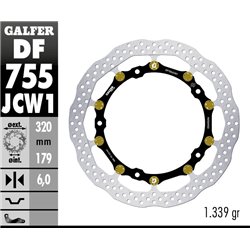 Disco freno Galfer DF755JCW1G03