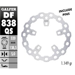 Disco freno Galfer DF838QS