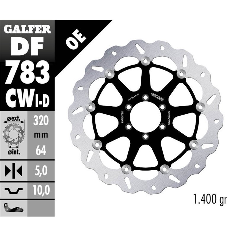 Disco freno Galfer DF783CWD