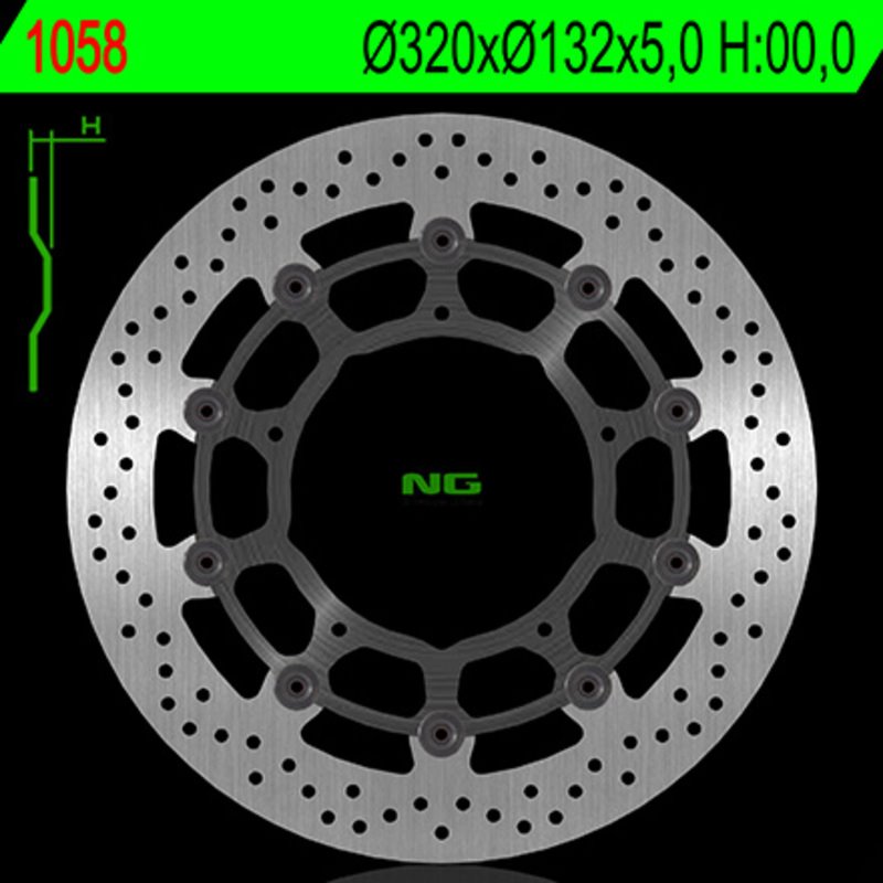 NG BRAKE DISC 1058