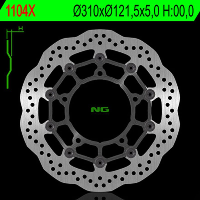 NG BRAKE DISC 1104X