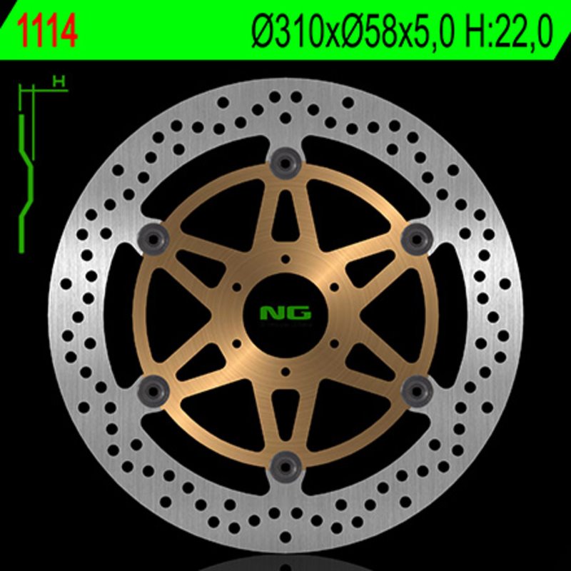 NG BRAKE DISC 1114