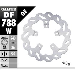 Disco freno Galfer DF788W