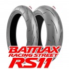 Neumaticos de moto Bridgestone de tipo racing RS11 para tandas y uso en carretera.